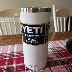 YETI Rambler Wine Chiller - White and Silver